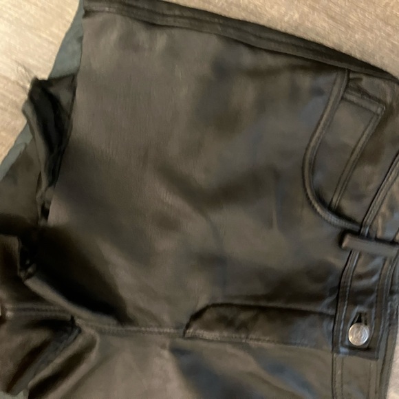 Vintage Leather Cut Off Shorts by Rampage - Picture 10 of 13